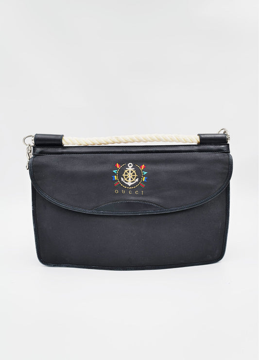 Sac Gucci Vintage bleu foncé